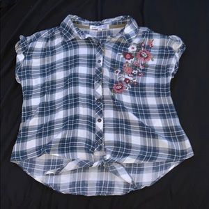Plaid button up shirt